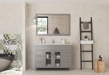 Load image into Gallery viewer, LAVIVA Vanity LAVIVA 31321529-48G-CB Nova 48 - Grey Cabinet + Ceramic Basin Counter