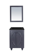 Load image into Gallery viewer, LAVIVA Vanity LAVIVA 313613-24G-MB Odyssey - 24 - Maple Grey Cabinet + Matte Black VIVA Stone Solid Surface Countertop