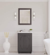 Load image into Gallery viewer, LAVIVA Vanity LAVIVA 313613-24G-WC Odyssey - 24 - Maple Grey Cabinet + White Carrera Counter