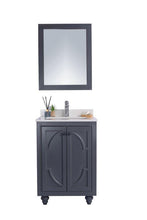 Load image into Gallery viewer, LAVIVA Vanity LAVIVA 313613-24G-WQ Odyssey - 24 - Maple Grey Cabinet + White Quartz Counter