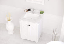 Load image into Gallery viewer, LAVIVA Vanity LAVIVA 313613-24W-WC Odyssey - 24 - White Cabinet + White Carrera Counter