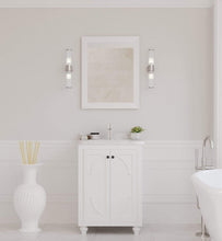 Load image into Gallery viewer, LAVIVA Vanity LAVIVA 313613-24W-WC Odyssey - 24 - White Cabinet + White Carrera Counter