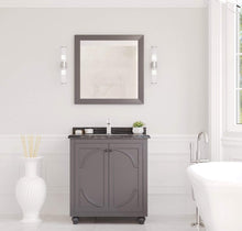 Load image into Gallery viewer, LAVIVA Vanity LAVIVA 313613-30G-BW Odyssey - 30 - Maple Grey Cabinet + Black Wood Counter