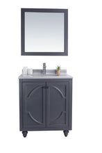 Load image into Gallery viewer, LAVIVA Vanity LAVIVA 313613-30G-WS Odyssey - 30 - Maple Grey Cabinet + White Stripes Counter
