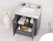 Load image into Gallery viewer, LAVIVA Vanity LAVIVA 313613-30G-WS Odyssey - 30 - Maple Grey Cabinet + White Stripes Counter