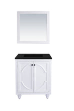 Load image into Gallery viewer, LAVIVA Vanity LAVIVA 313613-30W-MB Odyssey - 30 - White Cabinet + Matte Black VIVA Stone Solid Surface Countertop
