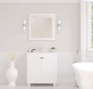 LAVIVA Vanity LAVIVA 313613-30W-PW Odyssey - 30 - White Cabinet + Pure White Counter