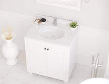 Load image into Gallery viewer, LAVIVA Vanity LAVIVA 313613-30W-PW Odyssey - 30 - White Cabinet + Pure White Counter