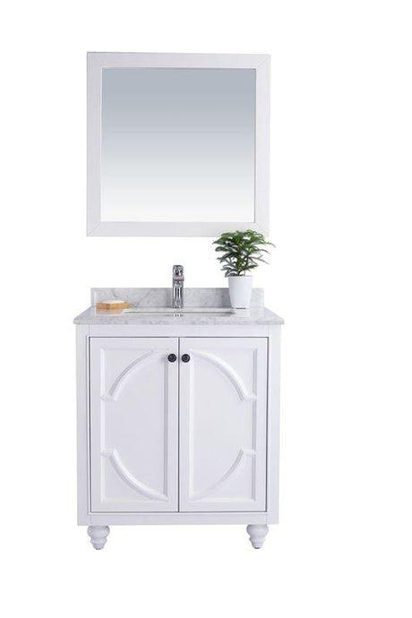 LAVIVA Vanity LAVIVA 313613-30W-WC Odyssey - 30 - White Cabinet + White Carrera Counter
