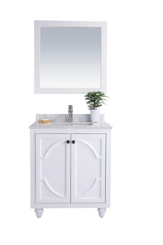 LAVIVA Vanity LAVIVA 313613-30W-WC Odyssey - 30 - White Cabinet + White Carrera Counter