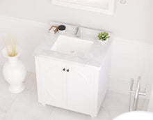 Load image into Gallery viewer, LAVIVA Vanity LAVIVA 313613-30W-WC Odyssey - 30 - White Cabinet + White Carrera Counter