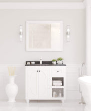 Load image into Gallery viewer, LAVIVA Vanity LAVIVA 313613-36W-BW Odyssey - 36 - White Cabinet + Black Wood Counter