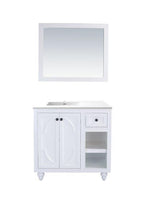 Load image into Gallery viewer, LAVIVA Vanity LAVIVA 313613-36W-MW Odyssey - 36 - White Cabinet + Matte White VIVA Stone Solid Surface Countertop