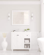 Load image into Gallery viewer, LAVIVA Vanity LAVIVA 313613-36W-MW Odyssey - 36 - White Cabinet + Matte White VIVA Stone Solid Surface Countertop