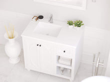 Load image into Gallery viewer, LAVIVA Vanity LAVIVA 313613-36W-MW Odyssey - 36 - White Cabinet + Matte White VIVA Stone Solid Surface Countertop