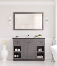 Load image into Gallery viewer, LAVIVA Vanity LAVIVA 313613-48G-MB Odyssey - 48 - Maple Grey Cabinet + Matte Black VIVA Stone Solid Surface Countertop