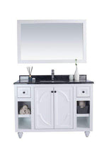 Load image into Gallery viewer, LAVIVA Vanity LAVIVA 313613-48W-BW Odyssey - 48 - White Cabinet + Black Wood Counter