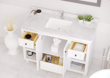 Load image into Gallery viewer, LAVIVA Vanity LAVIVA 313613-48W-WC Odyssey - 48 - White Cabinet + White Carrera Counter