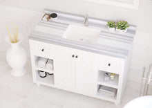 Load image into Gallery viewer, LAVIVA Vanity LAVIVA 313613-48W-WS Odyssey - 48 - White Cabinet + White Stripes Counter