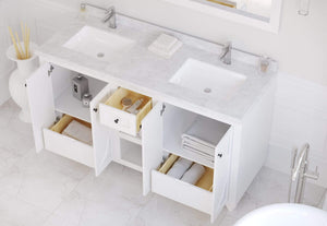 LAVIVA Vanity LAVIVA 313613-60W-WC Odyssey - 60 - White Cabinet + White Carrera Counter