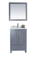 Load image into Gallery viewer, LAVIVA Vanity LAVIVA 313ANG-24G-WC Wilson 24 - Grey Cabinet + White Carrara Countertop