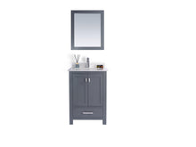 Load image into Gallery viewer, LAVIVA Vanity LAVIVA 313ANG-24G-WQ Wilson 24 - Grey Cabinet + White Quartz Countertop