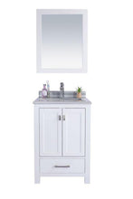 Load image into Gallery viewer, LAVIVA Vanity LAVIVA 313ANG-24W-WS Wilson 24 - White Cabinet + White Stripe Countertop