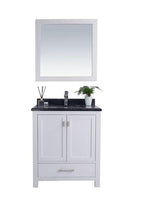Load image into Gallery viewer, LAVIVA Vanity LAVIVA 313ANG-30W-BW Wilson 30 - White Cabinet + Black Wood Countertop