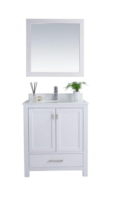 LAVIVA Vanity LAVIVA 313ANG-30W-PW Wilson 30 - White Cabinet + Pure White Countertop