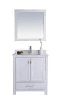 Load image into Gallery viewer, LAVIVA Vanity LAVIVA 313ANG-30W-WQ Wilson 30 - White Cabinet + White Quartz Countertop
