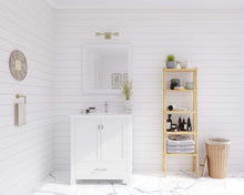 Load image into Gallery viewer, LAVIVA Vanity LAVIVA 313ANG-30W-WQ Wilson 30 - White Cabinet + White Quartz Countertop