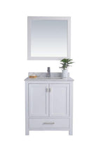 Load image into Gallery viewer, LAVIVA Vanity LAVIVA 313ANG-30W-WS Wilson 30 - White Cabinet + White Stripe Countertop