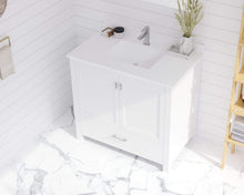 Load image into Gallery viewer, LAVIVA 313ANG-36W-WQ Wilson 36 - White Cabinet + White Quartz Countertop
