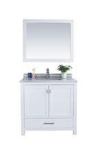 Load image into Gallery viewer, LAVIVA Vanity LAVIVA 313ANG-36W-WS Wilson 36 - White Cabinet + White Stripe Countertop