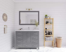 Load image into Gallery viewer, LAVIVA Vanity LAVIVA 313ANG-42G-WC Wilson 42 - Grey Cabinet + White Carrara Countertop