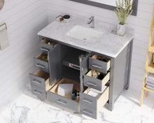 Load image into Gallery viewer, LAVIVA Vanity LAVIVA 313ANG-42G-WC Wilson 42 - Grey Cabinet + White Carrara Countertop
