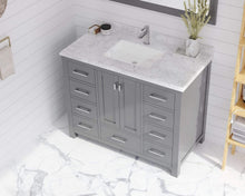 Load image into Gallery viewer, LAVIVA Vanity LAVIVA 313ANG-42G-WC Wilson 42 - Grey Cabinet + White Carrara Countertop