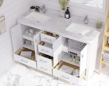 Load image into Gallery viewer, LAVIVA Vanity LAVIVA 313ANG-60W-WC Wilson 60 - White Cabinet + White Carrara Countertop