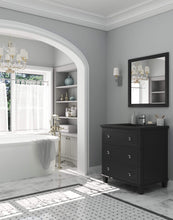 Load image into Gallery viewer, LAVIVA Vanity LAVIVA 313DVN-30E-MB Luna - 30 - Espresso Cabinet + Matte Black VIVA Stone Solid Surface Countertop