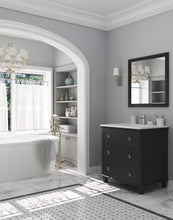 Load image into Gallery viewer, LAVIVA Vanity LAVIVA 313DVN-30E-MW Luna - 30 - Espresso Cabinet + Matte White VIVA Stone Solid Surface Countertop