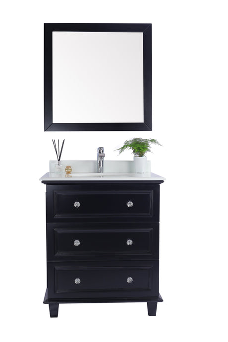 LAVIVA Vanity LAVIVA 313DVN-30E-PW Luna - 30 - Espresso Cabinet + Pure White Counter
