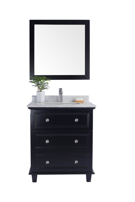LAVIVA Vanity LAVIVA 313DVN-30E-WC Luna - 30 - Espresso Cabinet + White Carrara Counter