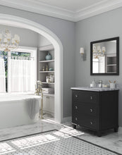 Load image into Gallery viewer, LAVIVA Vanity LAVIVA 313DVN-30E-WS Luna - 30 - Espresso Cabinet + White Stripes Counter