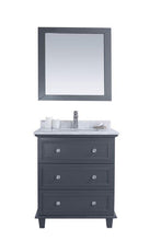 Load image into Gallery viewer, LAVIVA Vanity LAVIVA 313DVN-30G-WC Luna - 30 - Maple Grey Cabinet + White Carrara Counter