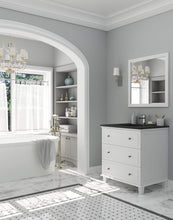 Load image into Gallery viewer, LAVIVA Vanity LAVIVA 313DVN-30W-MB Luna - 30 - White Cabinet + Matte Black VIVA Stone Solid Surface Countertop