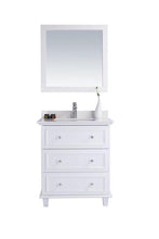 Load image into Gallery viewer, LAVIVA Vanity LAVIVA 313DVN-30W-WQ Luna - 30 - White Cabinet + White Quartz  Counter