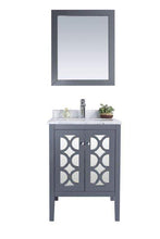 Load image into Gallery viewer, LAVIVA Vanity LAVIVA 313MKSH-24G-WC Mediterraneo - 24 - Grey Cabinet + White Carrera Counter