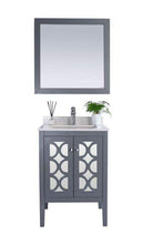 Load image into Gallery viewer, LAVIVA Vanity LAVIVA 313MKSH-24G-WQ Mediterraneo - 24 - Grey Cabinet + White Quartz Counter