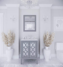 Load image into Gallery viewer, LAVIVA Vanity LAVIVA 313MKSH-24G-WQ Mediterraneo - 24 - Grey Cabinet + White Quartz Counter