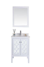 Load image into Gallery viewer, LAVIVA Vanity LAVIVA 313MKSH-24W-WQ Mediterraneo - 24 - White Cabinet + White Quartz Counter
